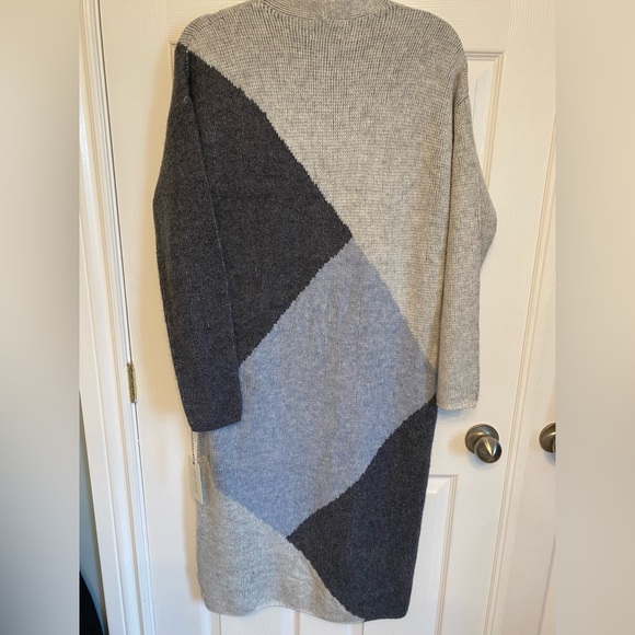 NWT Ruby Moon Boho Long Cardigan Duster Coat Sweater Size Small Blue - Picture 6 of 9